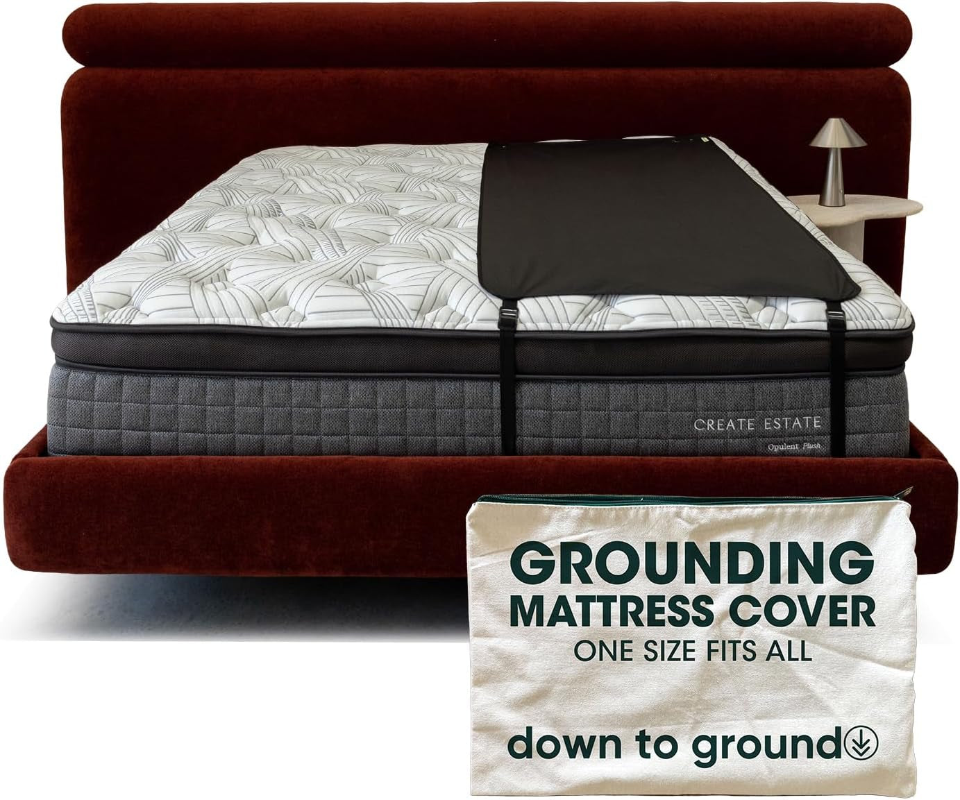 grounding-half-size-mattress-cover-earthing-mat-with-cord