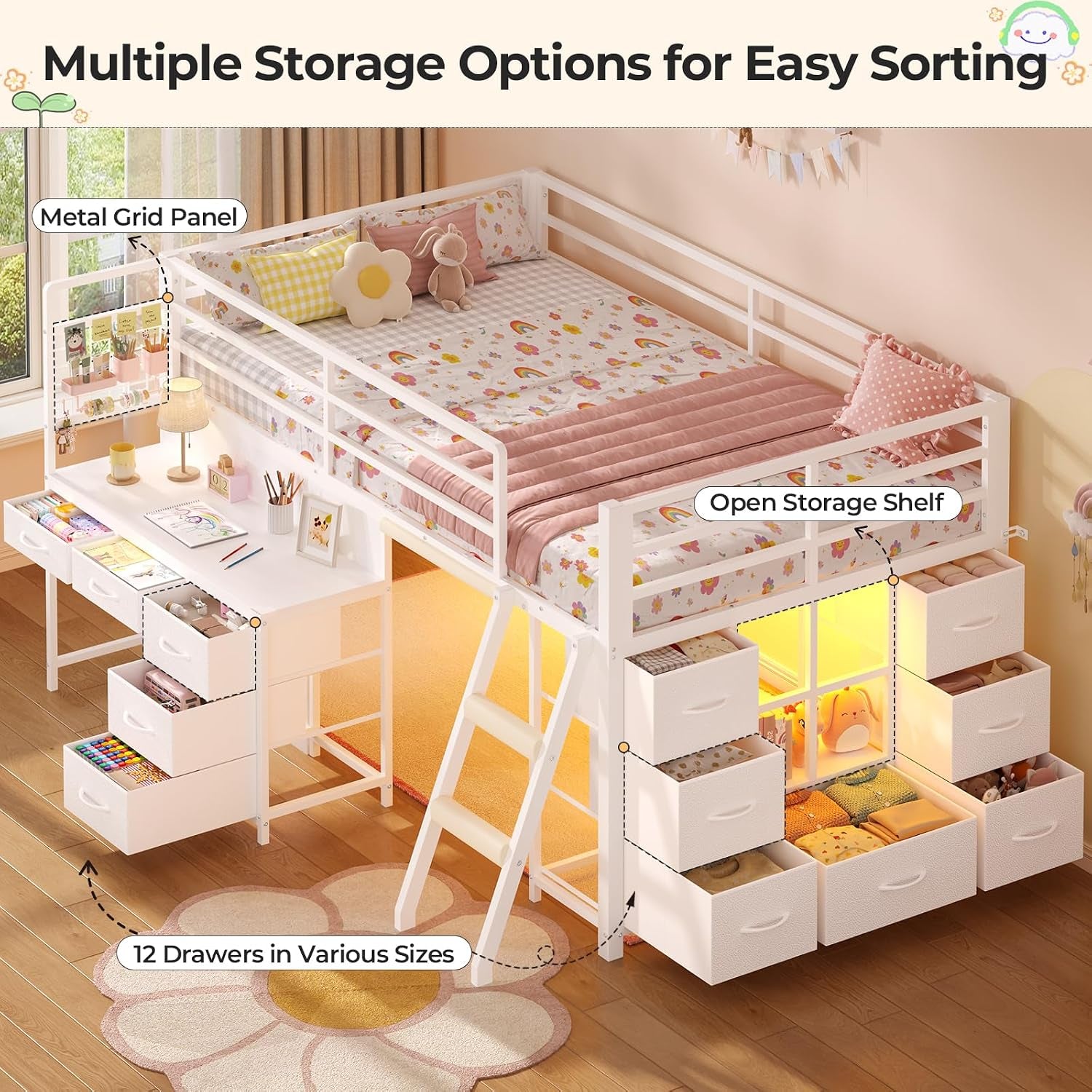 low-loft-bed-twin-size-with-desk-12-storage-drawers-window-white