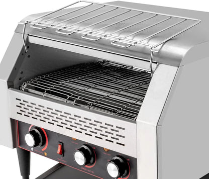 450 Slices/Hour Commercial Toaster, 110V 2600W Electric Conveyor Toaster Oven Stainless Steel Commercial Conveyor Belt Toasters for Restaurant, Bakery, Buffet Use8