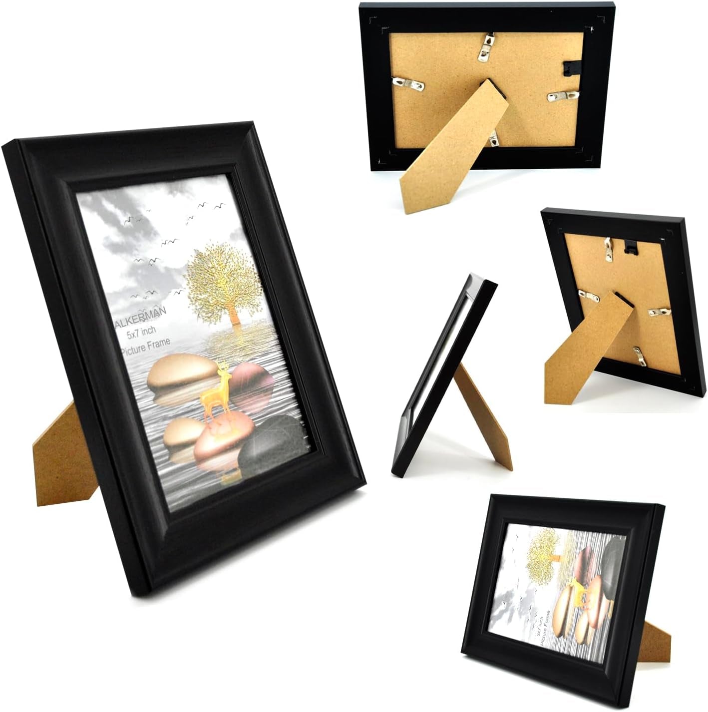 4x6-picture-frames-black-wood-pattern-high-definition-glass-for-table-top-display-and-wall-mounting-photo-frame-pack-of-4