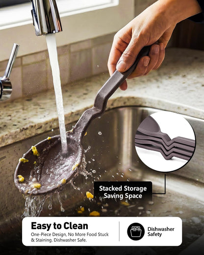 4-Pack Silicone Cooking Utensils Set, V-Hover, Stackable, Nonstick6