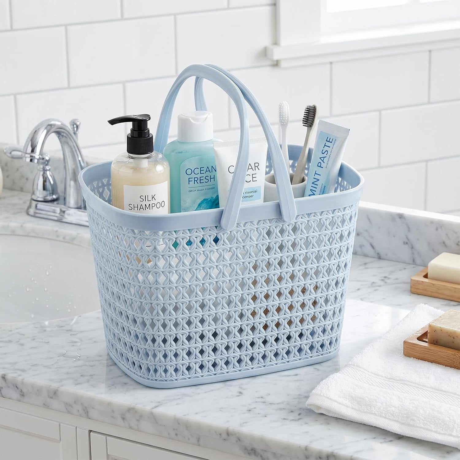 3-pack-portable-shower-caddy-basket-plastic-storage-baskets-with-handle-plastic-tote-storage-basket-easter-baskets-toiletry-organizer-for-bathroom-kitchen-pantry-college-dorm