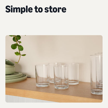 Drinking Glasses, Dishwasher-Safe, 4-Piece Set, 11 Oz.5