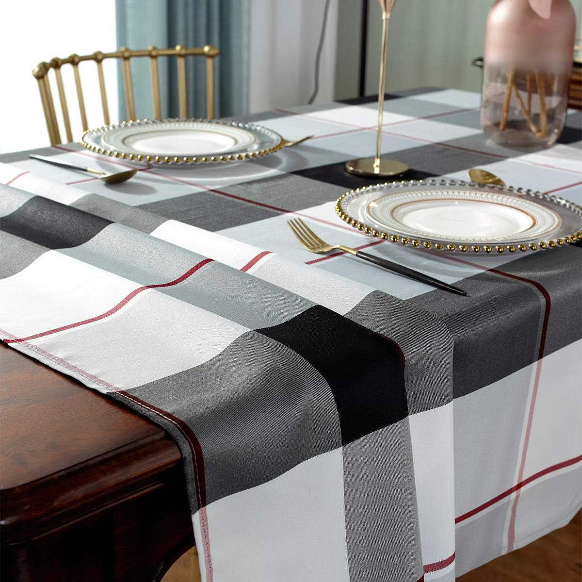 rectangle-tablecloth-60-x-84-checkered-table-cloth-grey