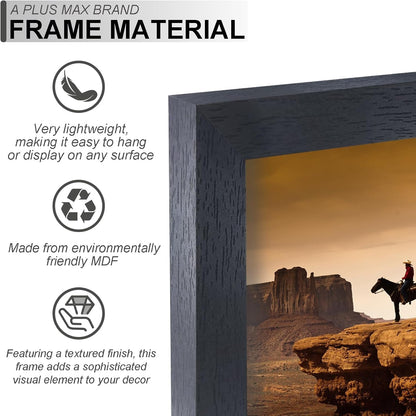 11X14 Picture Frame Black Light Weight Wall Mount2