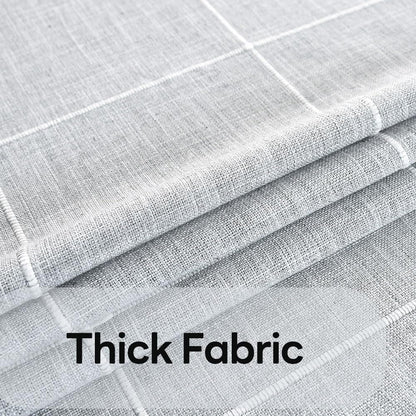 Heavy Duty Cotton Table Cloth for Square Table Farmhouse Vintage Tablecloth Washable Rustic Table Cover (Gray, 52''X52'')2