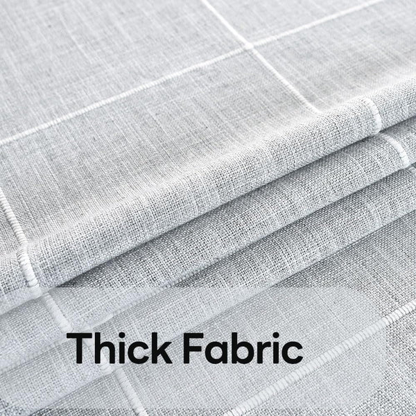 Heavy Duty Cotton Table Cloth for Square Table Farmhouse Vintage Tablecloth Washable Rustic Table Cover (Gray, 52''X52'')2