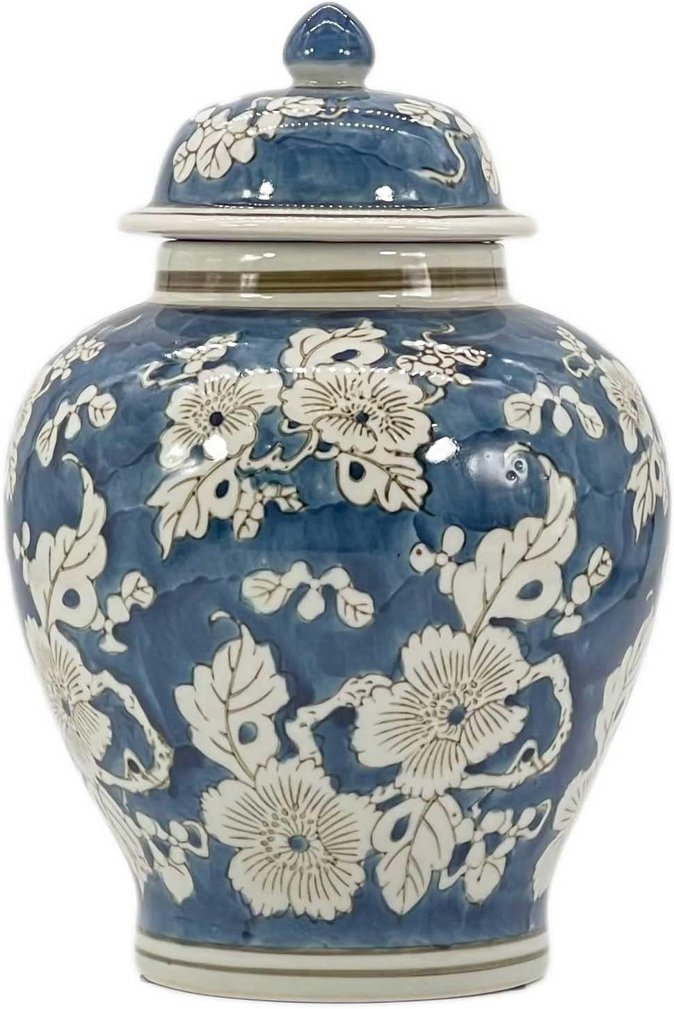 blue-and-white-flower-chinoiserie-ginger-jar-12-w-lid-ginger-jar-tea-storage-decorative-home-decor-jar