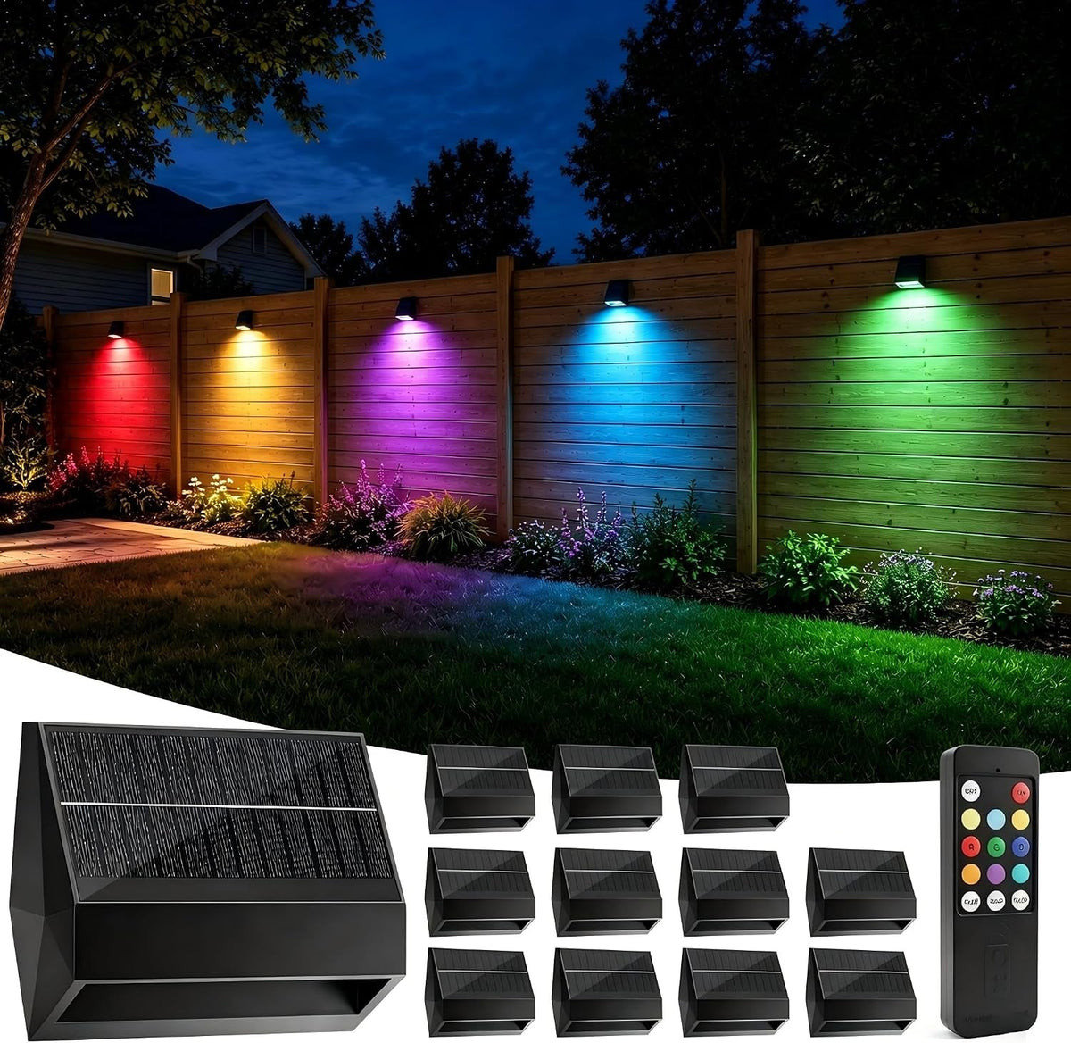 solar-fence-lights-outdoor-with-remote-12-modes-12-pack-solar-wall-lights