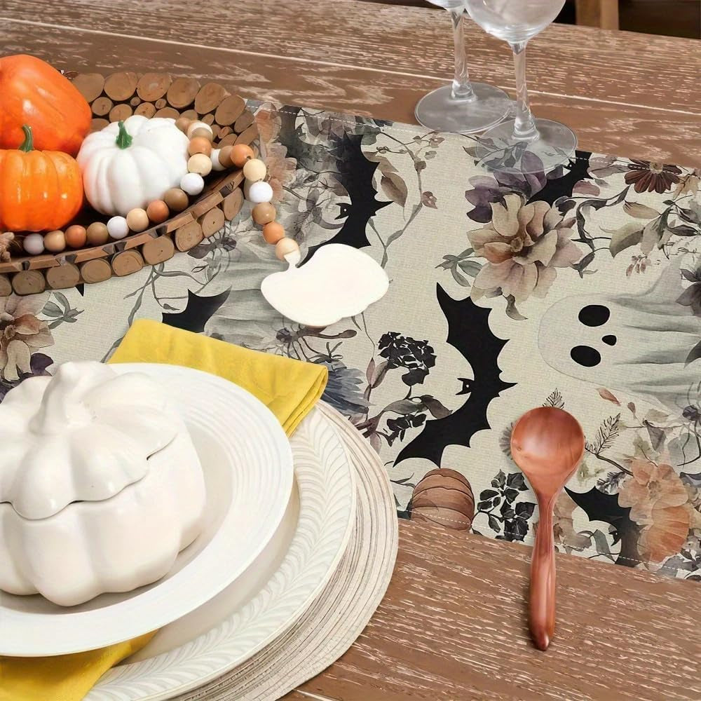 halloween-ghost-pumpkin-bat-table-runner-cute-flower-seasonal-linen-dinning-kitchen-decor-for-holiday-home-party-decoration-13x90-inch