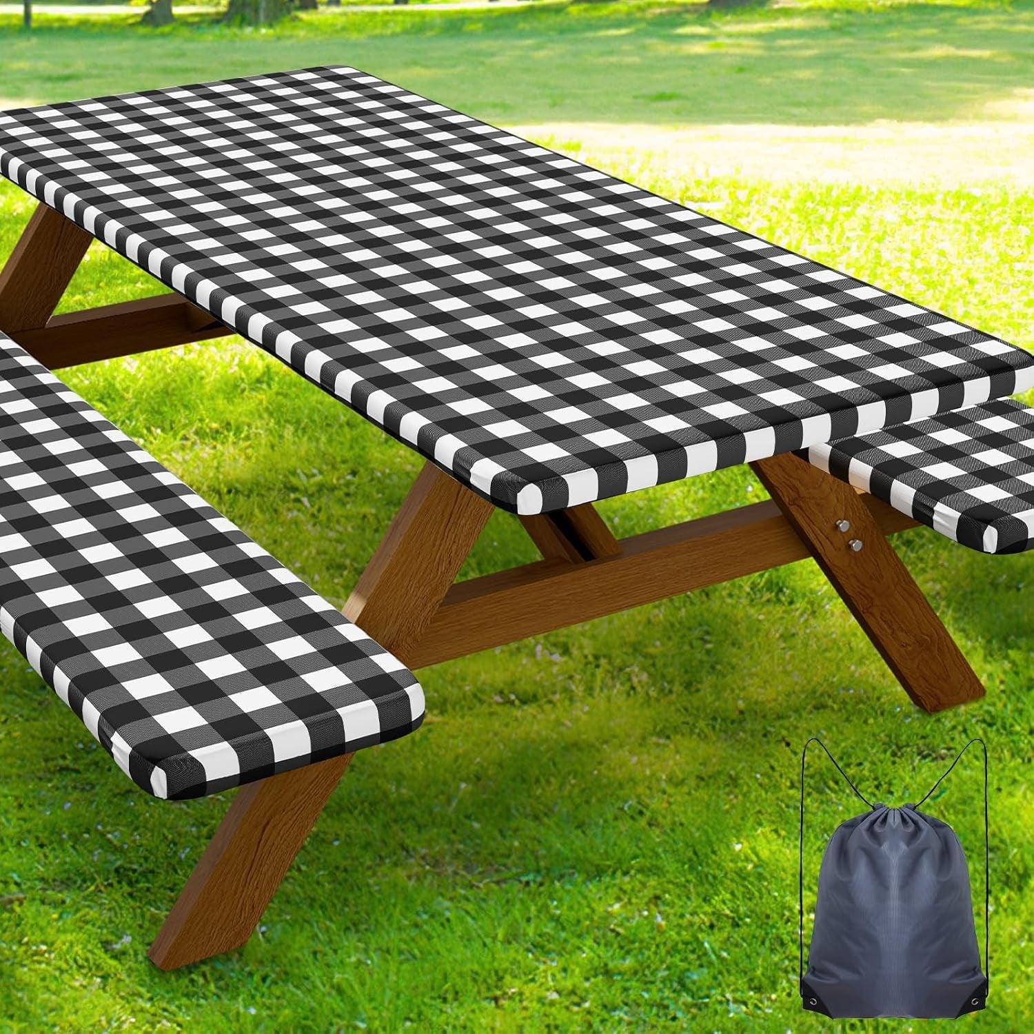 6ft-picnic-table-cover-with-bench-covers-elastic-fitted-tablecloth-waterproof-washable-rectangle-tablecloths-buffalo-plaid-tablecloth-for-dining-camping-outdoor-black-white-30-x-72