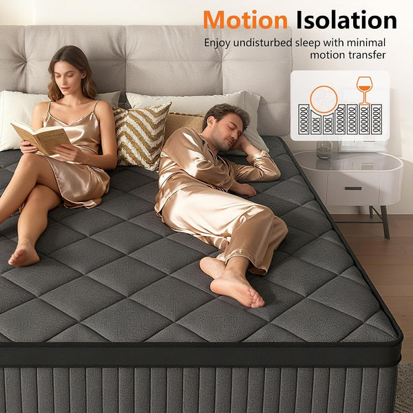 Hybrid Twin Mattress 12 Inch for Pressure Relief, Medium Firm7