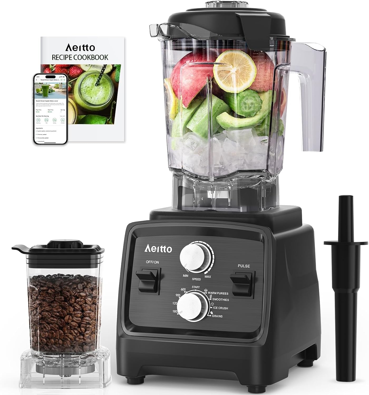 blenders-for-kitchen-with-1800w-motor-68oz-large-capacity-2-in-1-blender-grinder-combo-bpa-free-countertop-professional-blender-for-smoothies-ice-crush-frozen-drinks-black