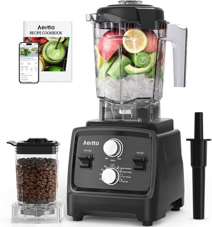 Blenders for Kitchen with 1800W Motor, 68Oz. Large Capacity, 2-In-1 Blender & Grinder Combo, Bpa-Free Countertop Professional Blender for Smoothies, Ice Crush, Frozen Drinks, Black1