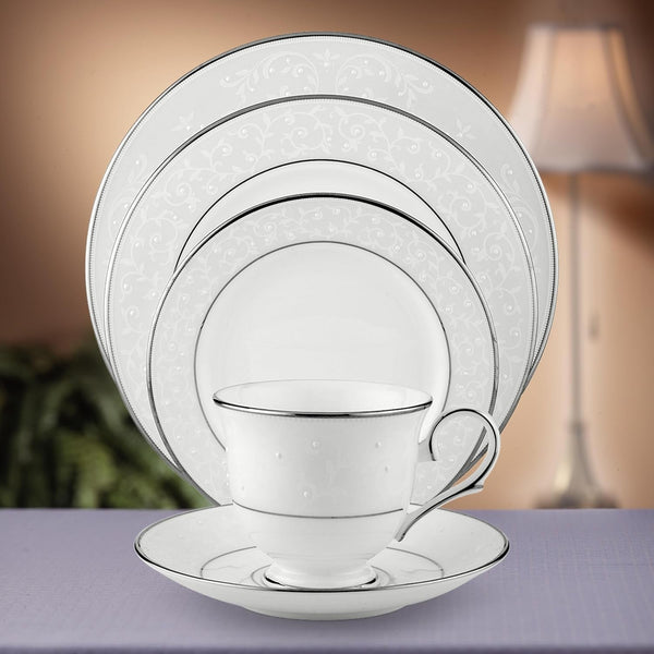 Opal Innocence Bone China 5-Piece Dinnerware Set for 19