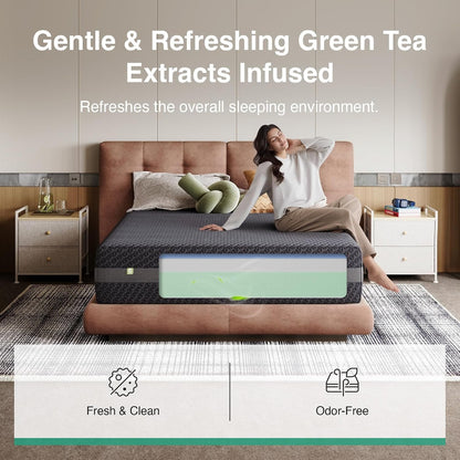 King Gel Memory Foam Mattress 10 Inch for Pressure Relief5