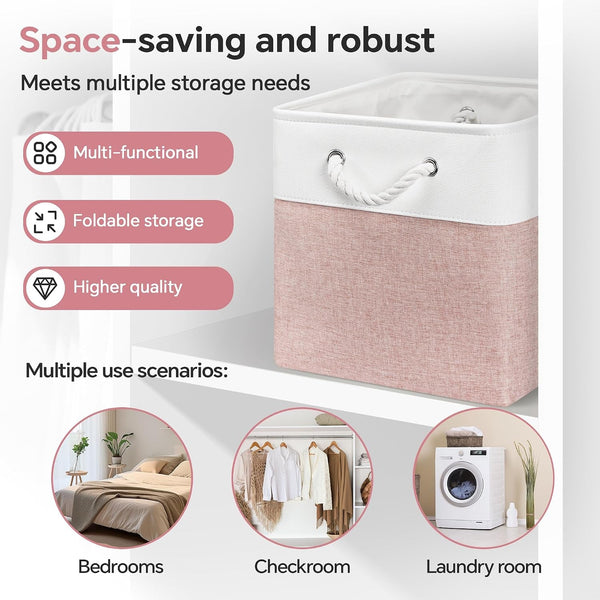 13X13X13 Inch Storage Cube Bins Foldable Organizer Baskets 6 Pack6