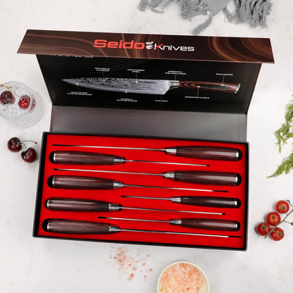 Seido Master 8-Piece Japanese Knife Set, High-Carbon Stainless Steel7