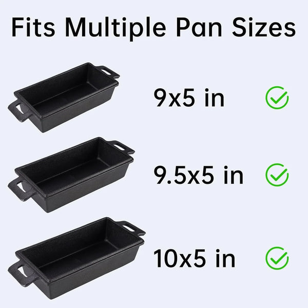 Silicone Bread Sling, Nonstick Reusable Loaf Pan Liner, Brown | Eco-Friendly Fits 9X5, 9.5X5, 10X5 Inch Bakeware, Dishwasher Safe, Clever Folded Corners Prevent Batter Leakage4