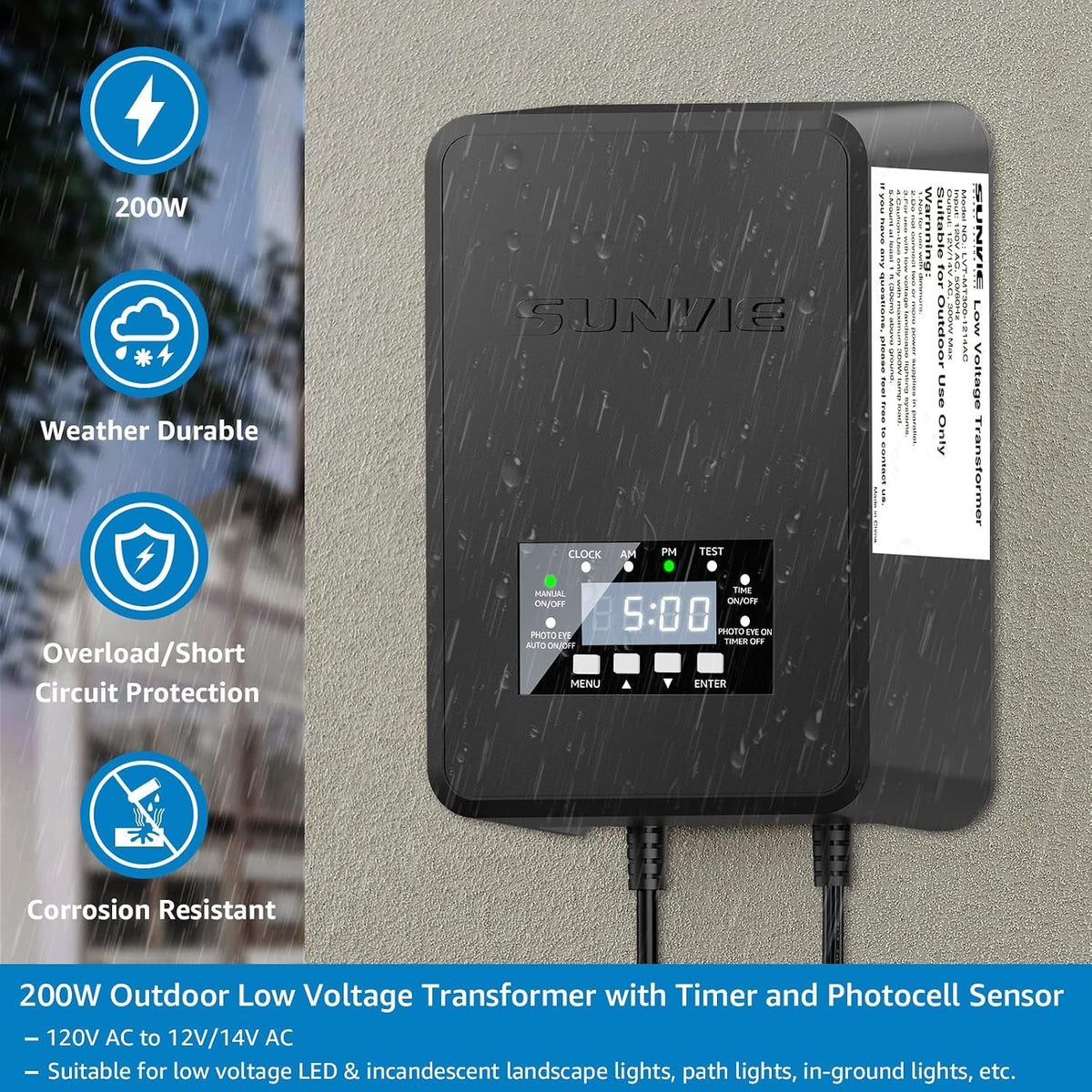 200w-low-voltage-landscape-transformer-with-timer-photocell-sensor
