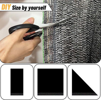 Sun Shade Cloth Shade Net for Garden, 55% 6.5X10Ft, Black | Made of New HDPE. Special Woven Hole Design. UV Resistant. Widely Used for Garden Flower Plant Greenhouse.7