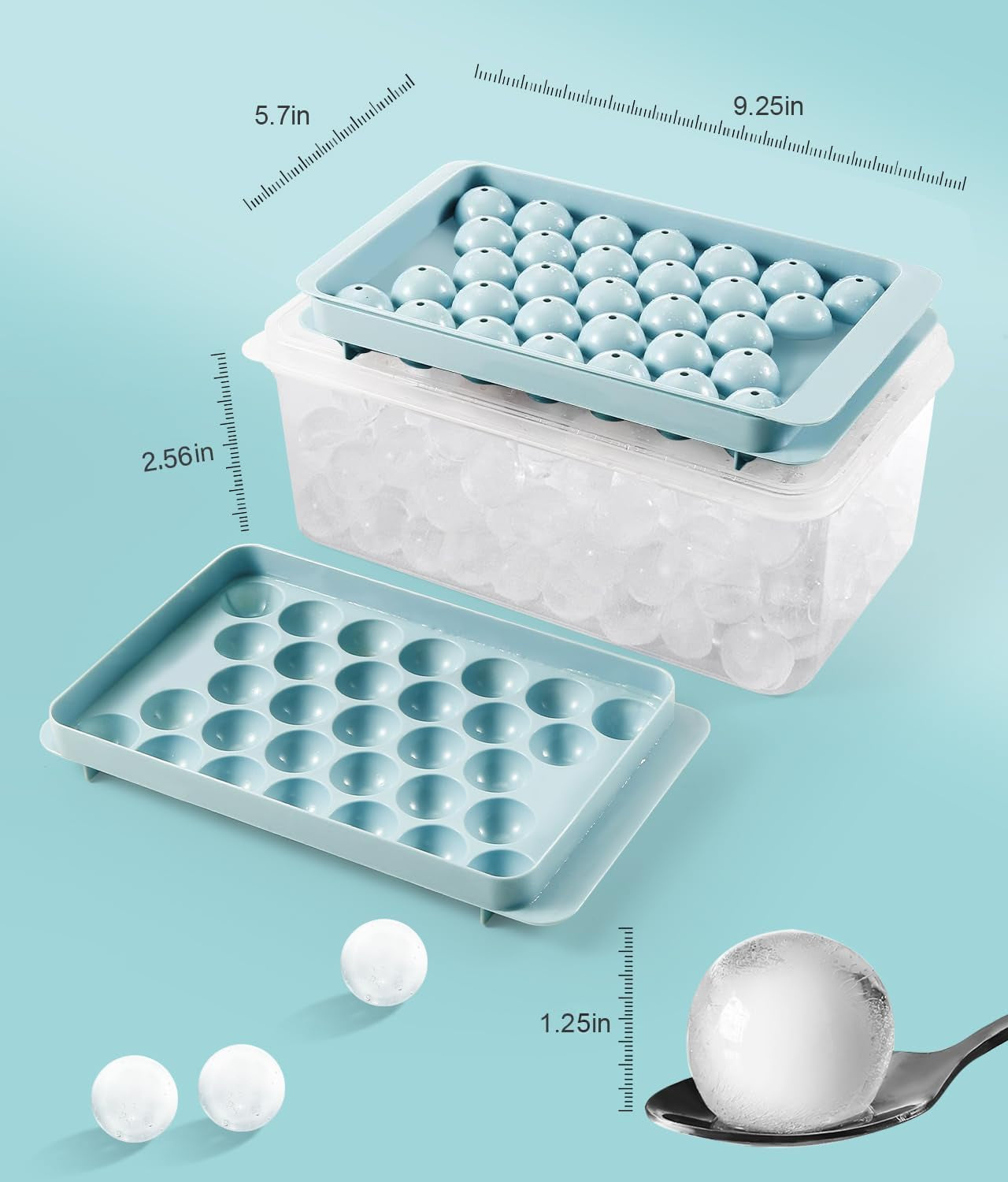 ice-cube-tray-with-lid-and-bin-round-ice-cube-trays-for-freezer-bpa-free-food-grade-ice-mold-stackable-ice-ball-maker-iced-bucket-kits-circle-ice-tray-for-cocktails-whiskey-coffee-and-drinks