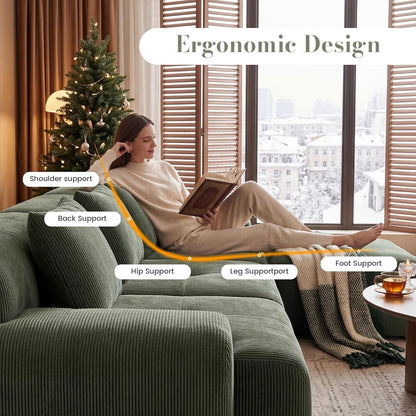 108'' Modular Boneless Sofa,Sectional Couch for Living Room8