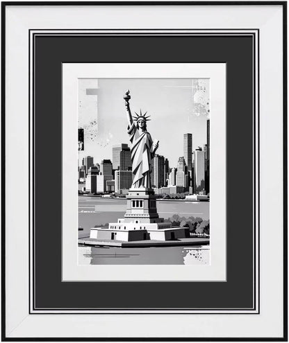 8X10 Picture Frame with Dual Mats, Black Photo Frames Matted for 5X7/6X81