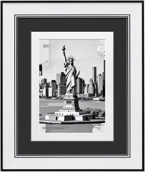 8X10 Picture Frame with Dual Mats, Black Photo Frames Matted for 5X7/6X81