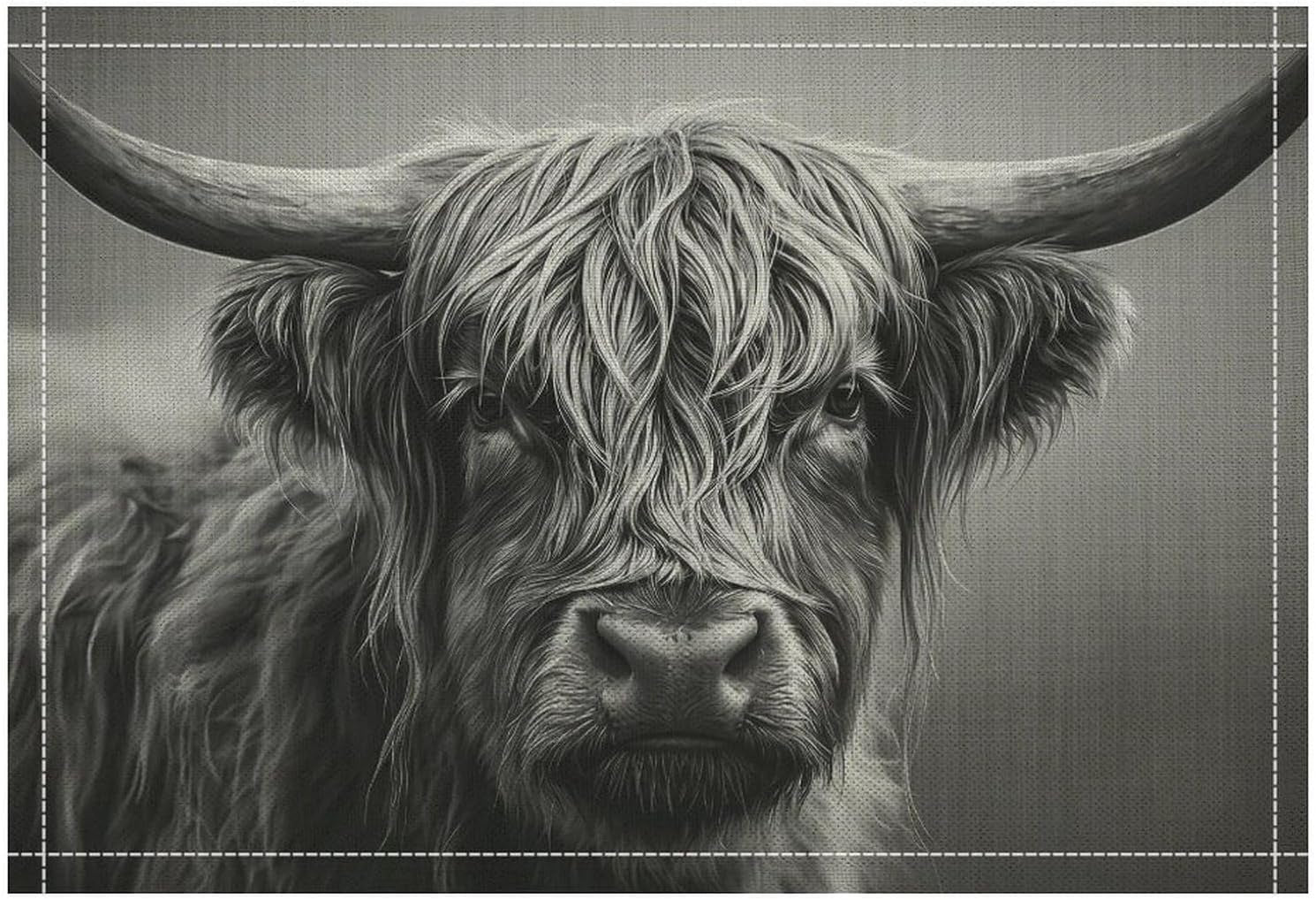 highland-cattle-placemats-set-of-4-farm-rustic-black-white-animals-western-rustic-art-printed-dining-table-mats-for-party-restaurant-home-kitchen-holiday-decor-18x12-inch