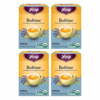 Bedtime Chamomile Herbal Tea, 16 Tea Bags (4 Pack) | Chamomile and Passionflower Blend with Lavender, Licorice Root, Spearmint and Cardamom for a Good Night'S Sleep1