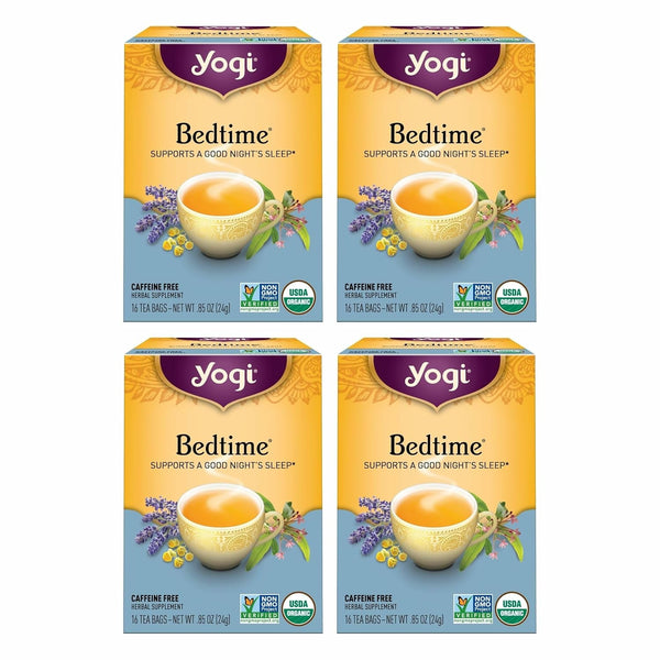 Bedtime Chamomile Herbal Tea, 16 Tea Bags (4 Pack) | Chamomile and Passionflower Blend with Lavender, Licorice Root, Spearmint and Cardamom for a Good Night'S Sleep1