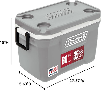Coleman Classic Series Insulated Portable Cooler, Leak-Resistant Outdoor Hard Cooler Keeps Ice up to 5 Days, 52/70/120/150 Quart2