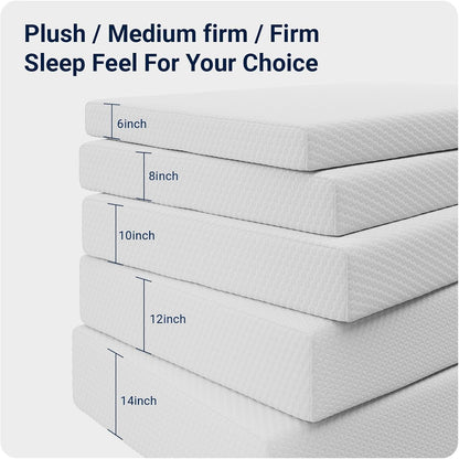 Twin Mattress 8 Inch, Medium Firm Memory Foam Mattress in a Box | Pressure Relief, Refresh Sleep, Breathable Fabric, Skin Friendly, Compressed in a Box, Certipur-Us, Foam Colchones9