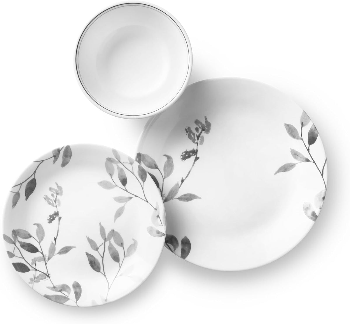 12-piece-vitrelle-misty-leaves-chip-and-break-resistant-dinner-set-grey