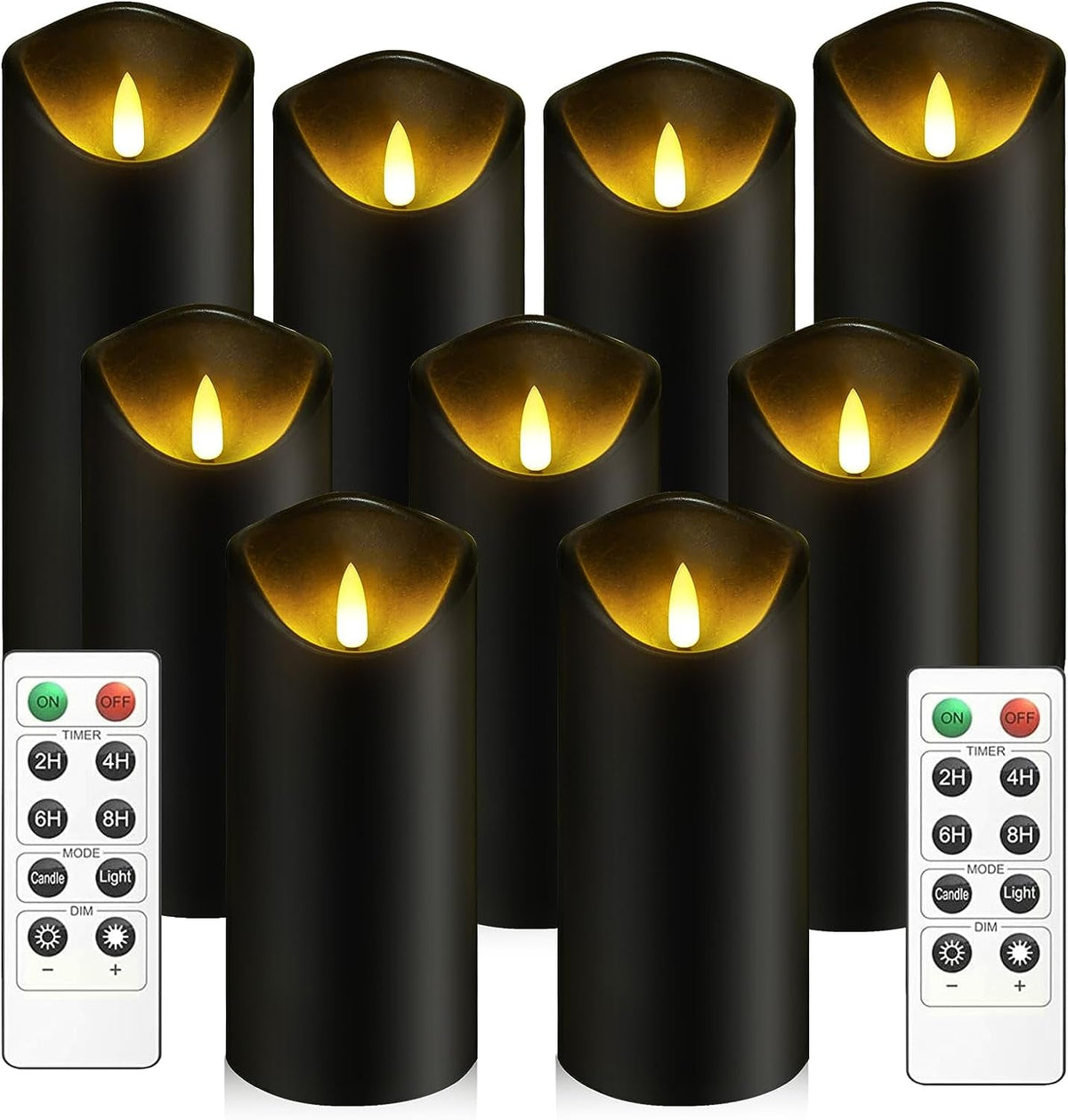 flickering-flameless-candles-battery-operated-plastic-led-pillar-candles-with-remote-control-and-timer-set-of-9-black