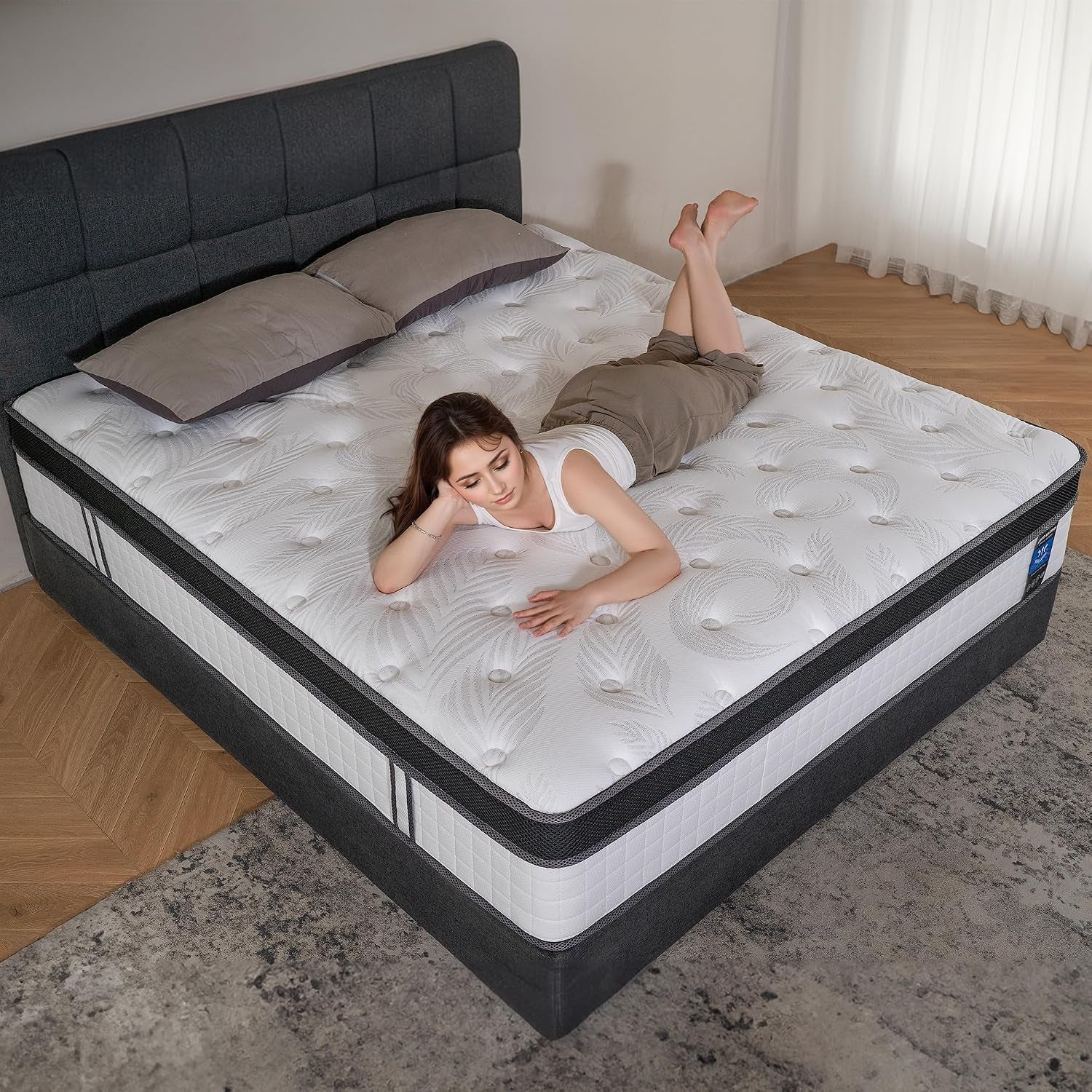 full-plush-12-inch-cooling-gel-memory-foam-hybrid-mattress