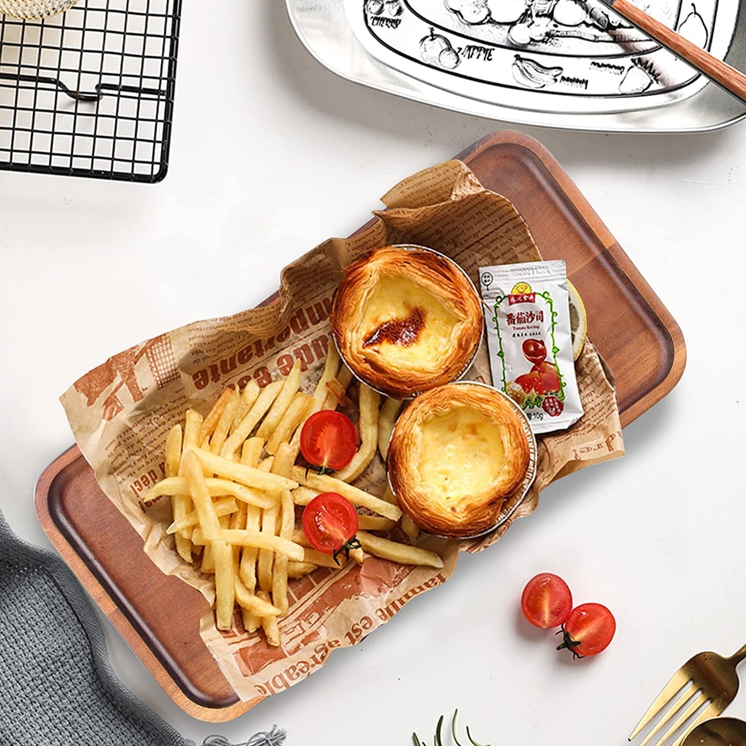 acacia-wood-serving-tray-decor-small-cheese-charcuterie-boards-wooden-plate-rectangle-mini-wood-tea-coffee-trays-for-kitchen-bathroom-counter-appetizer-plates-party-platter-food-dish-snack-dessert-tray