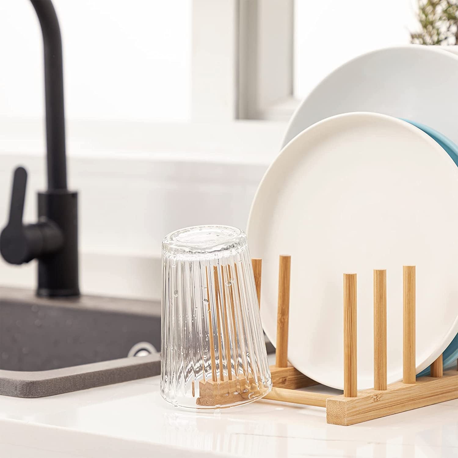 2pcs-bamboo-dish-plate-bowl-cup-book-pot-lid-cutting-board-drying-rack-stand-drainer-storage-holder-organizer-kitchen-cabinet-keep-dry