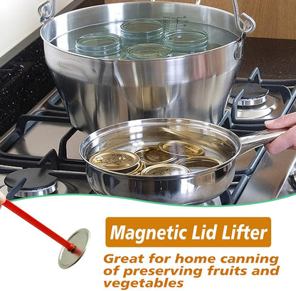 4 Pack Lid Lifter Magnetic Lid Lifter Canning Lid Lifter Canning Supplies Lid Wand Canning Lid Magnetic Lifter Canning Kit Canning Tools for Pots Home Canning of Preserving Fruits and Vegetables, Red4