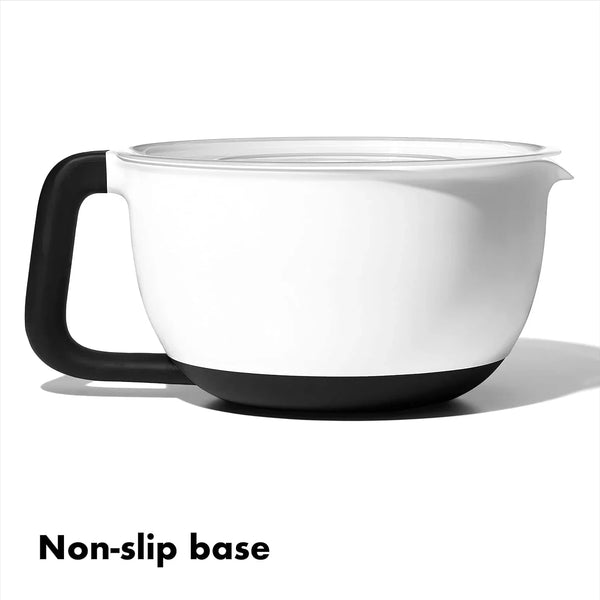 OXO Good Grips 4Qt Batter Mixing Bow with Lid, White4