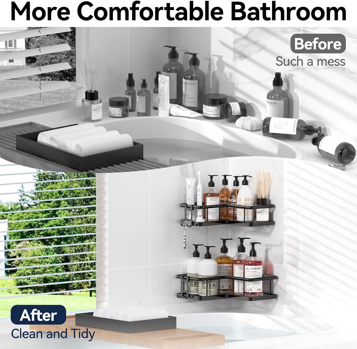 corner-shower-caddy-adhesive-100-rustproof-shower-organizer-no-drill-shower-shelf-for-inside-shower-wall-mounted-shower-storage-for-homes-2-pack-black