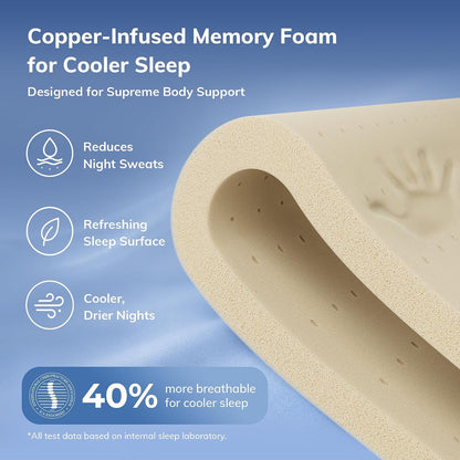 EGOHOME King Size 12 Inch Firm Hybrid Mattress4