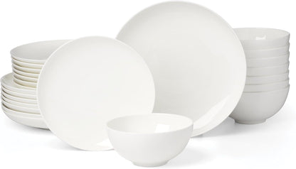 Studio 1414 Coupe Bone China 24-Piece Dinnerware Set for 81