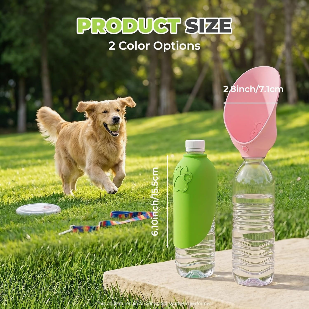 dog-portable-water-bottle-foldable-dog-water-bowl-for-walks-green