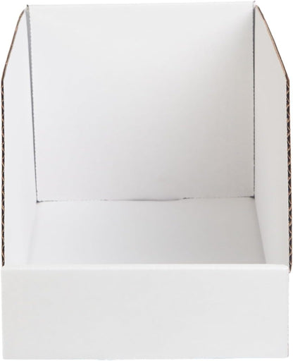 Hudson Exchange 6X12X5.5" (25 Pack) Corrugated Parts Bin Box for Storage & Organization, White3