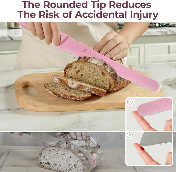 Bread Knife for Homemade Bread, World'S 1St Double Serrated Knife6