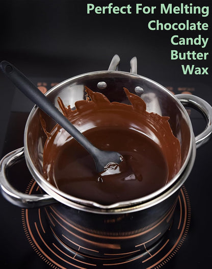 3.1QT Double Boiler Chocolate Melting Pot with 4.5QT Stainless Steel Pot | 304 Food-Grade Steel, Rust-Proof. Melt Chocolate, Butter, Candy, Wax, Soap. Stovetop Safe, Dishwasher Safe6