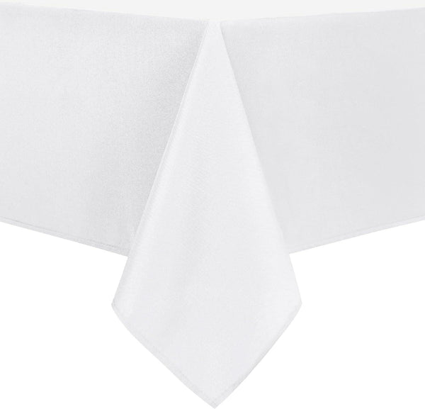 Rectangle Tablecloth - 70 X 108 Inch - Waterproof Stain and Wrinkle Resistant Washable Table Cloth, Decorative Fabric Table Cover for Kitchen Dining Room Party and Outdoor Use, White7