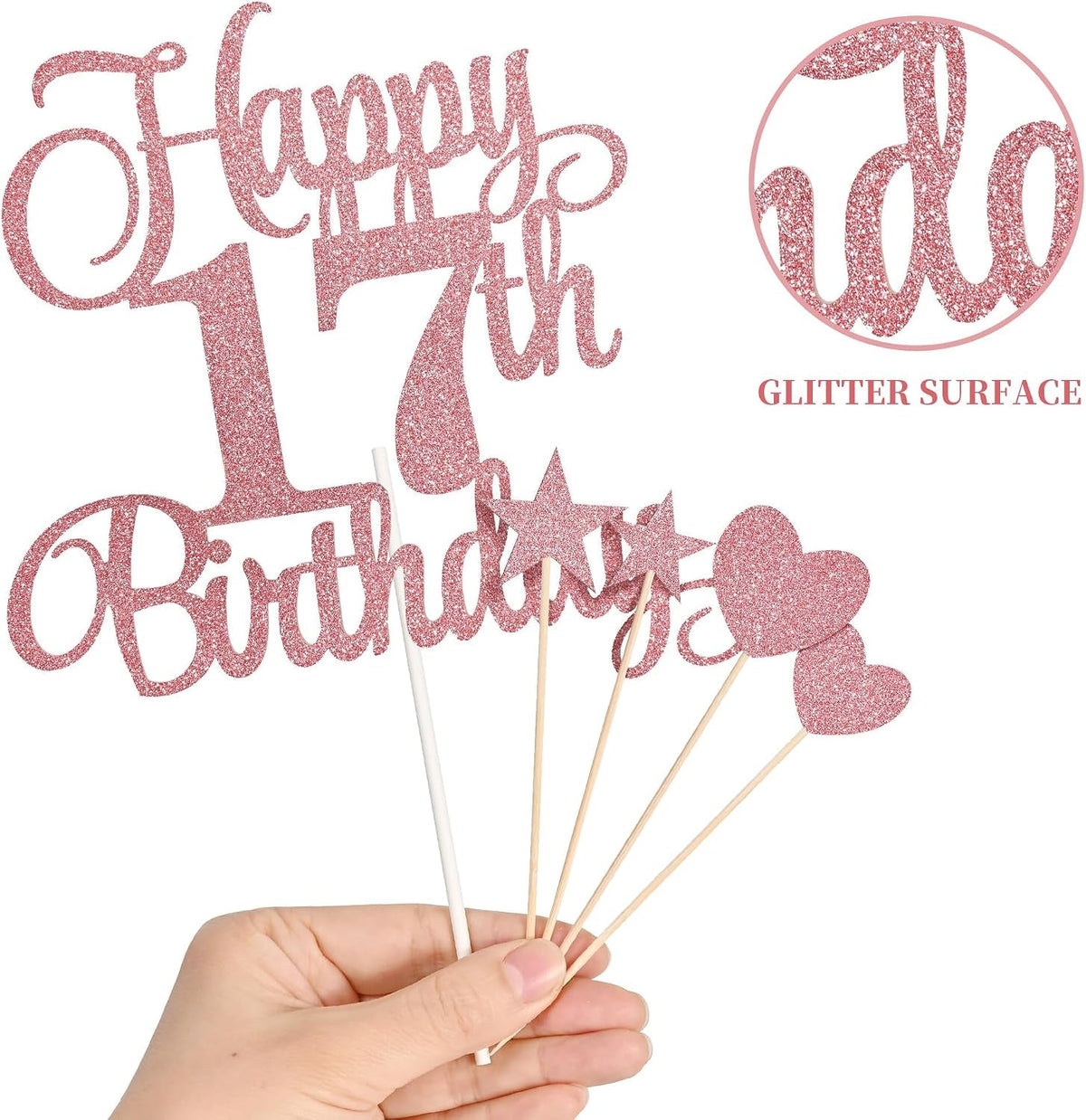 17th-birthday-cake-decorations-17th-birthday-candles-cake-numeral-candles-and-glitter-happy-17th-birthday-cake-toppers-set-for-birthday-party-supplies-rose-gold